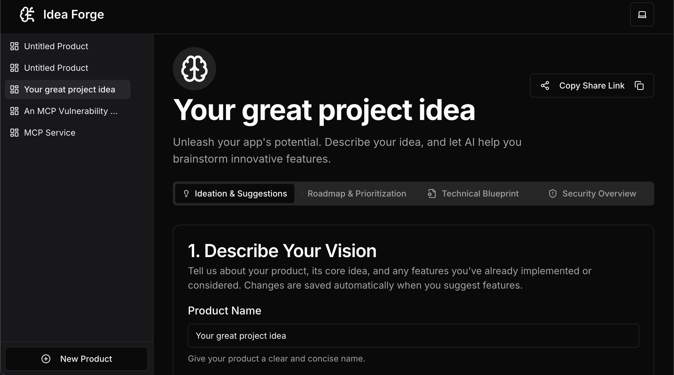 Idea Forge product graphic