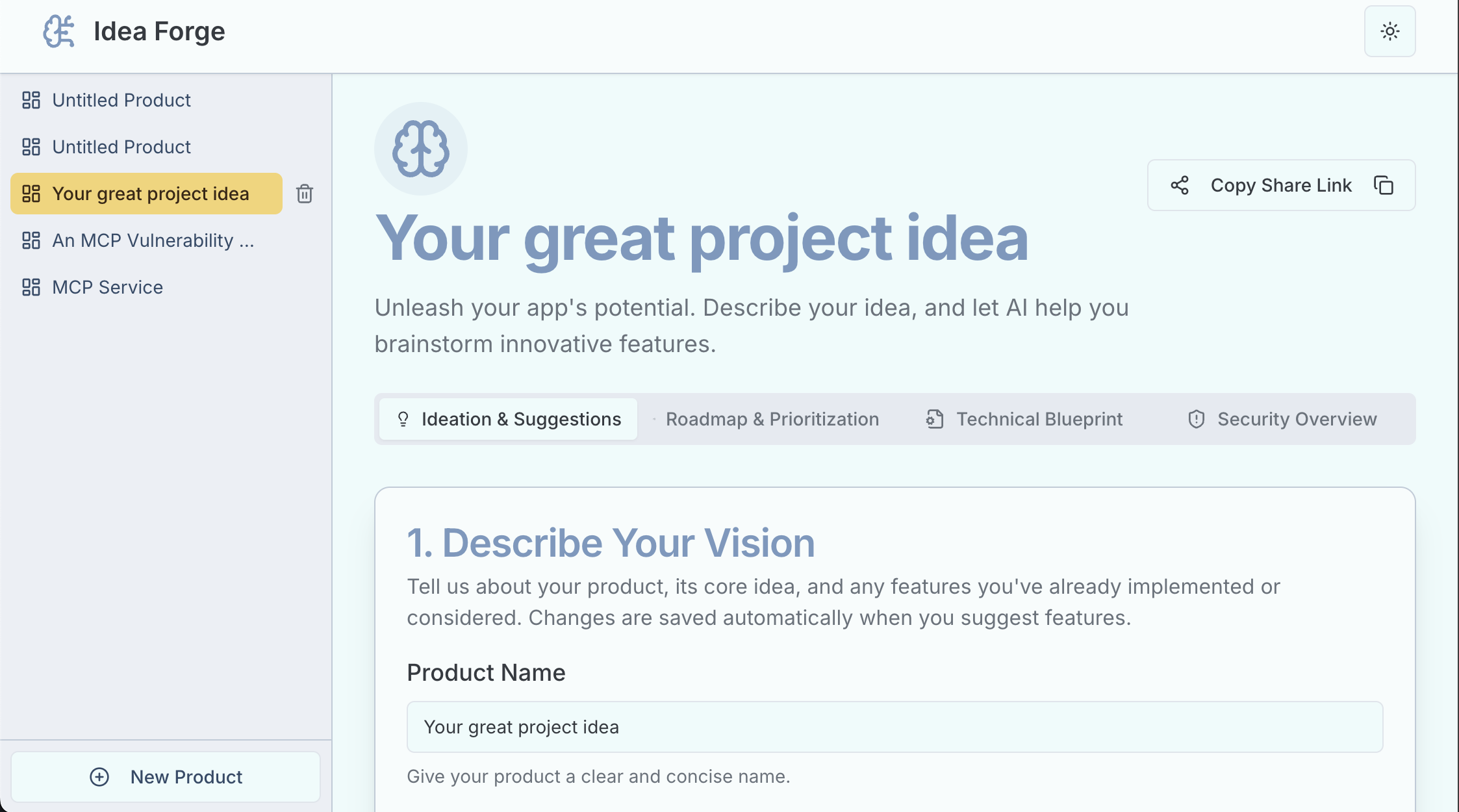 Idea Forge product graphic